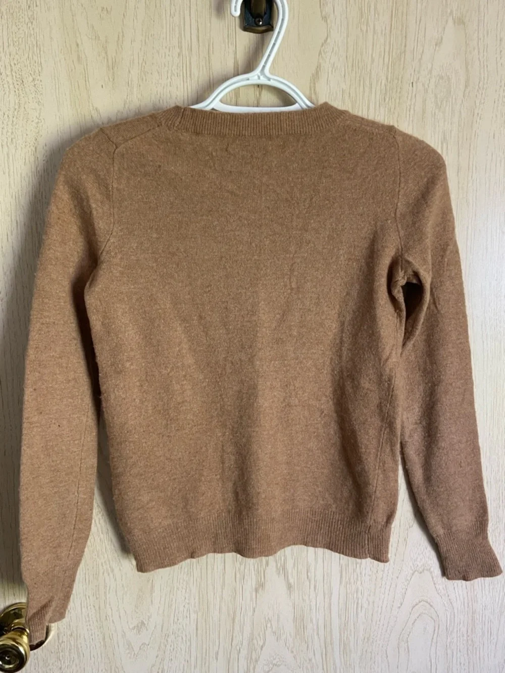 J.CREW French Hen Women's Pullover Sweater With Cashmere Long Sleeve Tan XXS